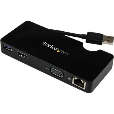 StarTech Laptop Mini Docking Station (USB-A, 1 Port), Dockingstation + USB Hub, Schwarz StarTech Laptop Mini Docking Station (USB-A, 1 Port), Dockingstation + USB Hub, Schwarz