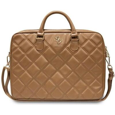 Guess PU Geprägte 4G Notebooktasche - Braun 15/16" Guess PU Geprägte 4G Notebooktasche - Braun 15/16"