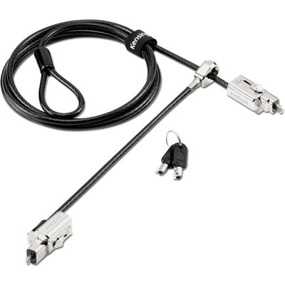 Kensington Universal 3-in-1 2.0 Keyed Laptop Lock - Twin Lockheads, KD, Notebook Security, Schwarz Kensington Universal 3-in-1 2.0 Keyed Laptop Lock - Twin Lockheads, KD, Notebook Security, Schwarz