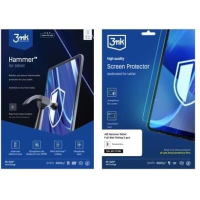 3MK All-In-One Hammer Tablet mokry montaż 5 szt., Weiteres Smartphone Zubehör 3MK All-In-One Hammer Tablet mokry montaż 5 szt., Weiteres Smartphone Zubehör