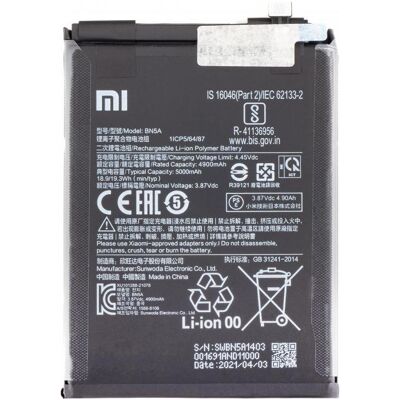 Xiaomi BN5A Original Akku 5000mAh (Service Pack), Smartphone Akku Xiaomi BN5A Original Akku 5000mAh (Service Pack), Smartphone Akku