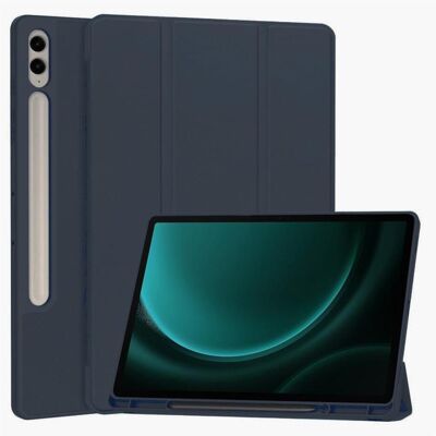 Techsuit - Flex Trifold (with Pencil Holder) - Samsung Galaxy Tab S9 FE Plus - Dark Blue (Samsung Galaxy Tab S9 FE), Tablet Hülle, Blau Techsuit - Flex Trifold (with Pencil Holder) - Samsung Galaxy Tab S9 FE Plus - Dark Blue (Samsung Galaxy Tab S9 FE), Tablet Hülle, Blau