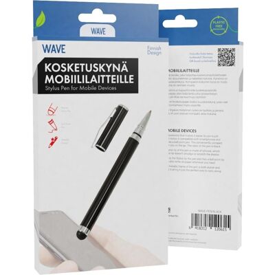 Wave Touchscreen-Stift, Schwarz, Stylus, Schwarz Wave Touchscreen-Stift, Schwarz, Stylus, Schwarz