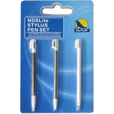 Db-Line NDSLite Stylus Pen 3 pz - DbPlay, Stylus, Weiss, Silber Db-Line NDSLite Stylus Pen 3 pz - DbPlay, Stylus, Weiss, Silber