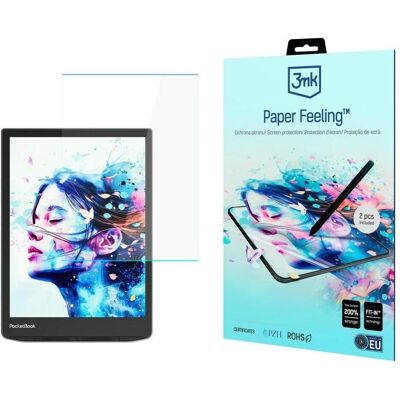 3MK PocketBook InkPad Color 3 7.8 - up to 8.3" Paper Feeling, eReader Hülle, Transparent 3MK PocketBook InkPad Color 3 7.8 - up to 8.3" Paper Feeling, eReader Hülle, Transparent