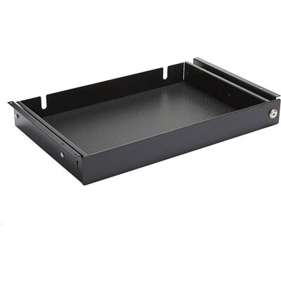 MonLines NTH002B Laptop Schublade unter dem Tisch mit Schloss, schwarz, Notebook Ständer, Schwarz MonLines NTH002B Laptop Schublade unter dem Tisch mit Schloss, schwarz, Notebook Ständer, Schwarz