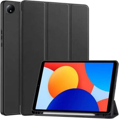 Techsuit - Flex Trifold (with Pencil Holder) - Xiaomi Redmi Pad SE 4G - Black (Xiaomi Redmi Pad SE), Tablet Hülle, Schwarz Techsuit - Flex Trifold (with Pencil Holder) - Xiaomi Redmi Pad SE 4G - Black (Xiaomi Redmi Pad SE), Tablet Hülle, Schwarz