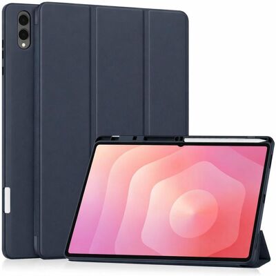 Techsuit - Flex Trifold (with Pencil Holder) - Samsung Galaxy Tab S11 Ultra - Dark Blue (Samsung Galaxy Tab S11 Ultra), Tablet Hülle, Blau Techsuit - Flex Trifold (with Pencil Holder) - Samsung Galaxy Tab S11 Ultra - Dark Blue (Samsung Galaxy Tab S11 Ultra), Tablet Hülle, Blau