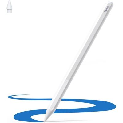 Baseus Rysik Bezvadu Bluetooth stylus PS3 Pro iPad ar vadu uzladi balts B0004A01 (6932172692353), Stylus, Weiss Baseus Rysik Bezvadu Bluetooth stylus PS3 Pro iPad ar vadu uzladi balts B0004A01 (6932172692353), Stylus, Weiss