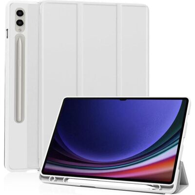 Techsuit - Flex Trifold (with Pencil Holder) - Samsung Galaxy Tab S9 Ultra / S10 Ultra - Gray (Samsung Galaxy Tab S10 Ultra, Samsung Galaxy Tab S9 Ultra), Tablet Hülle, Grau Techsuit - Flex Trifold (with Pencil Holder) - Samsung Galaxy Tab S9 Ultra / S10 Ultra - Gray (Samsung Galaxy Tab S10 Ultra, Samsung Galaxy Tab S9 Ultra), Tablet Hülle, Grau
