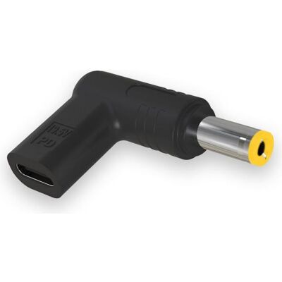 Aligator USB-C-Netzteil 5,5 x 2,5 mm für Acer/ Asus/ HP/ Lenovo/ Toshiba -Laptops, Notebook Netzteil, Schwarz Aligator USB-C-Netzteil 5,5 x 2,5 mm für Acer/ Asus/ HP/ Lenovo/ Toshiba -Laptops, Notebook Netzteil, Schwarz