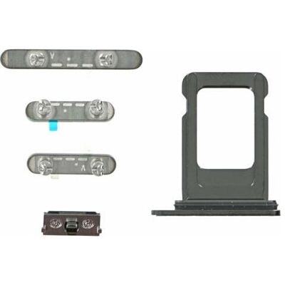 OEM Button Set für iPhone 12 Pro Max pacific blue (Apple iPhone 12 Pro Max), Mobilgerät Ersatzteile, Blau OEM Button Set für iPhone 12 Pro Max pacific blue (Apple iPhone 12 Pro Max), Mobilgerät Ersatzteile, Blau