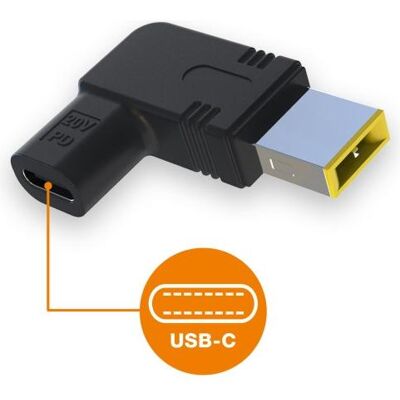 Aligator USB-C-Netzteil 11 x 4,5 mm für Lenovo -Laptops, Notebook Netzteil, Schwarz Aligator USB-C-Netzteil 11 x 4,5 mm für Lenovo -Laptops, Notebook Netzteil, Schwarz
