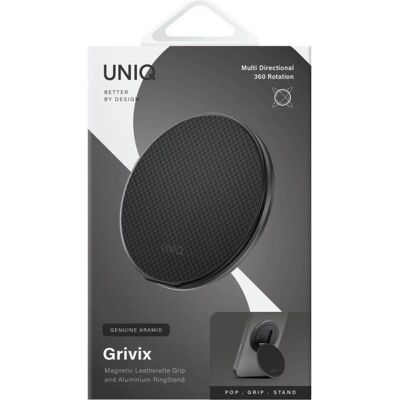 Uniq Uchwyt magnetyczny Grivix Premium 360 Mount&Grip Stand czarny, Smartphone Halterung, Schwarz Uniq Uchwyt magnetyczny Grivix Premium 360 Mount&Grip Stand czarny, Smartphone Halterung, Schwarz
