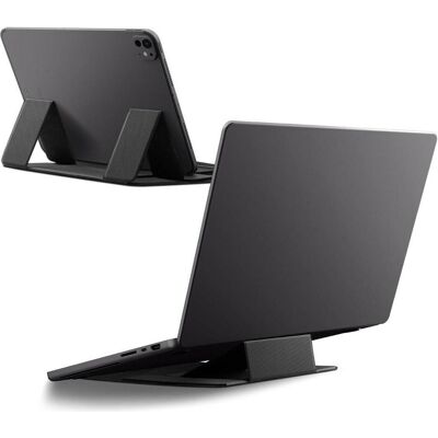 Spigen - Laptop & Tablet Stand LD201-S8 (AMP11117) - Foldable Type, Slim Fold - Black, Notebook Ständer, Schwarz, Grau, Silber Spigen - Laptop & Tablet Stand LD201-S8 (AMP11117) - Foldable Type, Slim Fold - Black, Notebook Ständer, Schwarz, Grau, Silber