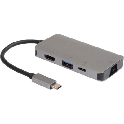 MicroConnect USB-C Mini Dock (USB-C, 1 Port), Dockingstation + USB Hub, Grau MicroConnect USB-C Mini Dock (USB-C, 1 Port), Dockingstation + USB Hub, Grau