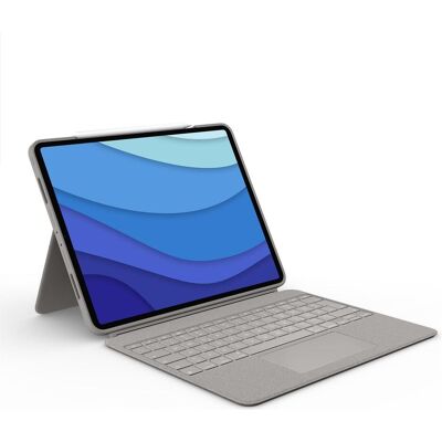 Logitech Combo Touch for iPad Pro 12.9-inch (5th generation) - SAND - FRA - CENTRAL (FR), Tablet Tastatur, Beige Logitech Combo Touch for iPad Pro 12.9-inch (5th generation) - SAND - FRA - CENTRAL (FR), Tablet Tastatur, Beige