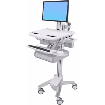 Ergotron Cart with LCD Pivot, 2 Drawers - Wagen - für LCD-Display / PC-Ausrüstung (offene, Notebookwagen, Weiss Ergotron Cart with LCD Pivot, 2 Drawers - Wagen - für LCD-Display / PC-Ausrüstung (offene, Notebookwagen, Weiss