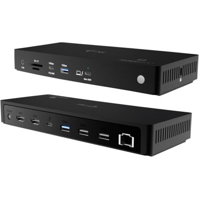 i-tec Thunderbolt4 3x Display, Dockingstation + USB Hub, Schwarz i-tec Thunderbolt4 3x Display, Dockingstation + USB Hub, Schwarz