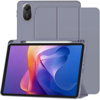 Techsuit - Flex Trifold (with Pencil Holder) - Xiaomi Redmi Pad 2 - Purple (Xiaomi Redmi Pad 2), Tablet Hülle, Violett Techsuit - Flex Trifold (with Pencil Holder) - Xiaomi Redmi Pad 2 - Purple (Xiaomi Redmi Pad 2), Tablet Hülle, Violett