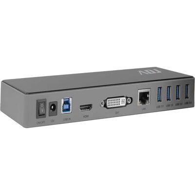 ADJ DOCKING STATION 13IN1 USB3.0 XENA HDMI+DVI+LAN+6*USB+3.5MM AUDIOVIDEO (USB-A, 13 Ports), Dockingstation + USB Hub, Silber ADJ DOCKING STATION 13IN1 USB3.0 XENA HDMI+DVI+LAN+6*USB+3.5MM AUDIOVIDEO (USB-A, 13 Ports), Dockingstation + USB Hub, Silber