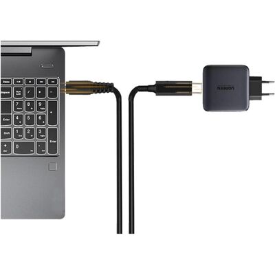 PowerGuard USB-C Notebook PD Fast Charge 1.5m DC Barrel (5.5 x 2.1mm) 65W (65 W), Notebook Netzteil, Schwarz PowerGuard USB-C Notebook PD Fast Charge 1.5m DC Barrel (5.5 x 2.1mm) 65W (65 W), Notebook Netzteil, Schwarz