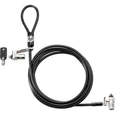 HP Nano Keyed Cable Lock **New, Notebook Security, Schwarz HP Nano Keyed Cable Lock **New, Notebook Security, Schwarz
