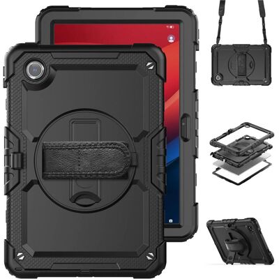 Accezz Robuste Rückendecke Schultergurt (Lenovo Tab M11), Tablet Hülle, Schwarz Accezz Robuste Rückendecke Schultergurt (Lenovo Tab M11), Tablet Hülle, Schwarz
