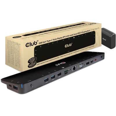 Club 3D Club3D ChargingDock USB-C ->5xUSB3/DP/HDMI/VGA/LAN (USB-C, 5 Ports), Dockingstation + USB Hub, Schwarz Club 3D Club3D ChargingDock USB-C ->5xUSB3/DP/HDMI/VGA/LAN (USB-C, 5 Ports), Dockingstation + USB Hub, Schwarz