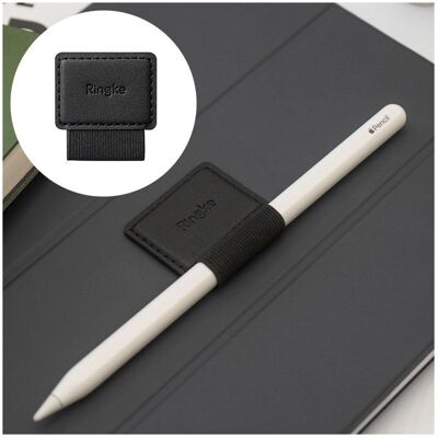 Ringke - Pen Holder (1 pack) - Ecological Leather, Textile, Elastic - Black, Stylus Zubehör, Schwarz Ringke - Pen Holder (1 pack) - Ecological Leather, Textile, Elastic - Black, Stylus Zubehör, Schwarz