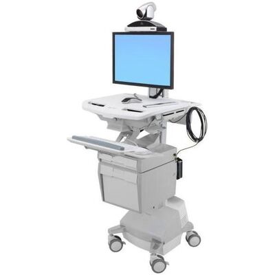 Ergotron Telemedicine - Wagen für LCD-Display / PC-Ausrüstung (offene Architektur), Notebookwagen, Grau Ergotron Telemedicine - Wagen für LCD-Display / PC-Ausrüstung (offene Architektur), Notebookwagen, Grau