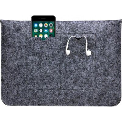 Screenguard 2-in-1 Felt Sleeve (13.30", Apple, Universal), Notebooktasche, Grau Screenguard 2-in-1 Felt Sleeve (13.30", Apple, Universal), Notebooktasche, Grau