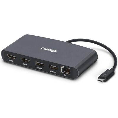 CalDigit Thunderboltª 3 mini Dock Dual (Thunderbolt), Dockingstation + USB Hub CalDigit Thunderboltª 3 mini Dock Dual (Thunderbolt), Dockingstation + USB Hub