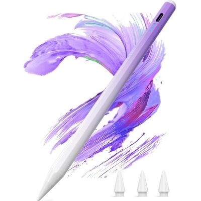 PowerGuard Magnetischer iPad Stylus Pen, Stylus, Weiss, Violett PowerGuard Magnetischer iPad Stylus Pen, Stylus, Weiss, Violett