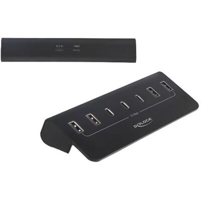 Delock Hub (Thunderbolt, USB-A, USB-C, 7 Ports), Dockingstation + USB Hub, Schwarz Delock Hub (Thunderbolt, USB-A, USB-C, 7 Ports), Dockingstation + USB Hub, Schwarz