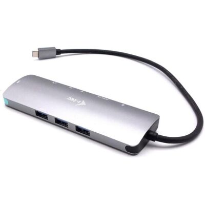 i-tec NANO LAN DOCK + P/S 100W (USB-C, 5 Ports), Dockingstation + USB Hub, Grau i-tec NANO LAN DOCK + P/S 100W (USB-C, 5 Ports), Dockingstation + USB Hub, Grau