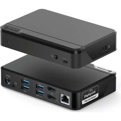 Alogic Universal Twin (USB-A, USB-C, 10 Ports), Dockingstation + USB Hub, Schwarz Alogic Universal Twin (USB-A, USB-C, 10 Ports), Dockingstation + USB Hub, Schwarz