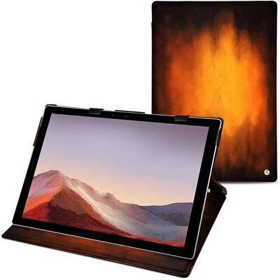 Noreve Lederschutzhülle vertikal (Microsoft Surface Pro 7), Tablet Hülle, Violett Noreve Lederschutzhülle vertikal (Microsoft Surface Pro 7), Tablet Hülle, Violett