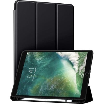 Techsuit - Flex Trifold (with Pencil Holder) - iPad Air 10.5 2019 / Pro 10.5 2017 - Black (Apple iPad Pro 10.5 2017), Tablet Hülle, Schwarz Techsuit - Flex Trifold (with Pencil Holder) - iPad Air 10.5 2019 / Pro 10.5 2017 - Black (Apple iPad Pro 10.5 2017), Tablet Hülle, Schwarz