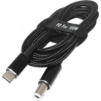 PowerGuard USB-C Dell Notebook PD Fast Charge 1.8m (7.4 x 5.0mm, 0.6mm) 100W (100 W), Notebook Netzteil, Schwarz PowerGuard USB-C Dell Notebook PD Fast Charge 1.8m (7.4 x 5.0mm, 0.6mm) 100W (100 W), Notebook Netzteil, Schwarz
