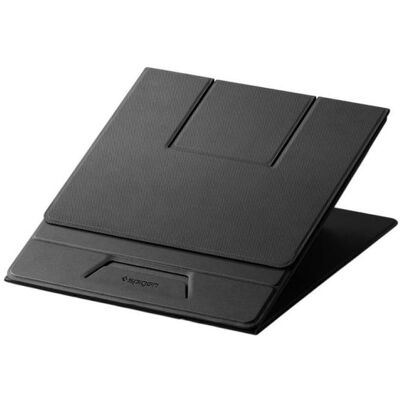 Spigen - Laptop Holder & Standing Desk LD201-S10 (AMP11119) - Foldable Type, Slim Fold - Black, Notebook Ständer, Schwarz Spigen - Laptop Holder & Standing Desk LD201-S10 (AMP11119) - Foldable Type, Slim Fold - Black, Notebook Ständer, Schwarz