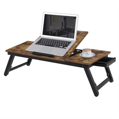 Songmics Laptop Desk, Notebook Ständer, Schwarz, Braun Songmics Laptop Desk, Notebook Ständer, Schwarz, Braun