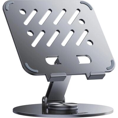 Wozinsky WRS-DSY84SS 360° drehbarer Tablet-Ständer aus Aluminium, Grau, Tablet Halterung, Silber, Grau Wozinsky WRS-DSY84SS 360° drehbarer Tablet-Ständer aus Aluminium, Grau, Tablet Halterung, Silber, Grau