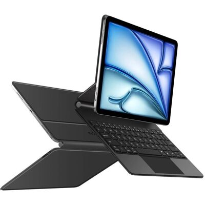 Tech-Protect SmartCase Magnetic + Keyboard (DE, Apple iPad Air 11 2024, Apple iPad Air 11 2025, Apple iPad Air 11 2026, Apple iPad Air 2020, Apple iPad Air 2022), Tablet Tastatur, Schwarz Tech-Protect SmartCase Magnetic + Keyboard (DE, Apple iPad Air 11 2024, Apple iPad Air 11 2025, Apple iPad Air 11 2026, Apple iPad Air 2020, Apple iPad Air 2022), Tablet Tastatur, Schwarz