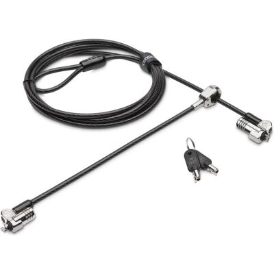 Kensington NanoSaver Kabelschloss Dual Head Lock, Notebook Security, Schwarz Kensington NanoSaver Kabelschloss Dual Head Lock, Notebook Security, Schwarz
