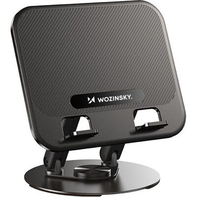 Wozinsky Podstawka WRS-K75 obrotowa pod laptopa tablet - czarna, Notebook Ständer, Schwarz Wozinsky Podstawka WRS-K75 obrotowa pod laptopa tablet - czarna, Notebook Ständer, Schwarz