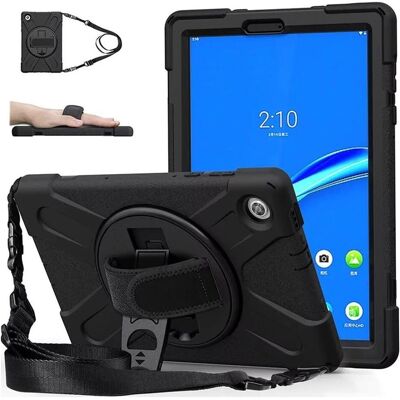 Strado Tablet Case Armor Case with Strap Holder for Lenovo Tab M10 TB-X306X (Lenovo Tab M10), Tablet Hülle, Schwarz Strado Tablet Case Armor Case with Strap Holder for Lenovo Tab M10 TB-X306X (Lenovo Tab M10), Tablet Hülle, Schwarz