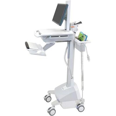 Ergotron EMR Cart with LCD Pivot, LiFe Powered - Wagen - für LCD-Display / PC-Ausrüstung, Notebookwagen, Grau, Weiss, Silber Ergotron EMR Cart with LCD Pivot, LiFe Powered - Wagen - für LCD-Display / PC-Ausrüstung, Notebookwagen, Grau, Weiss, Silber