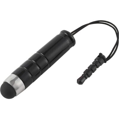 PowerGuard Mini Touchpen Stift mit Strap und Halterung für 3.5mm Buchse, Stylus, Schwarz PowerGuard Mini Touchpen Stift mit Strap und Halterung für 3.5mm Buchse, Stylus, Schwarz
