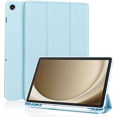 Techsuit - Flex Trifold (with Pencil Holder) - Samsung Galaxy Tab A9 Plus - Sky Blue (Samsung Galaxy Tab A9), Tablet Hülle, Blau Techsuit - Flex Trifold (with Pencil Holder) - Samsung Galaxy Tab A9 Plus - Sky Blue (Samsung Galaxy Tab A9), Tablet Hülle, Blau